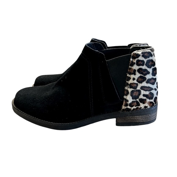 Clark’s Demi Beat Leopard and black suede ankle boots SZ 7 - Picture 2 of 6